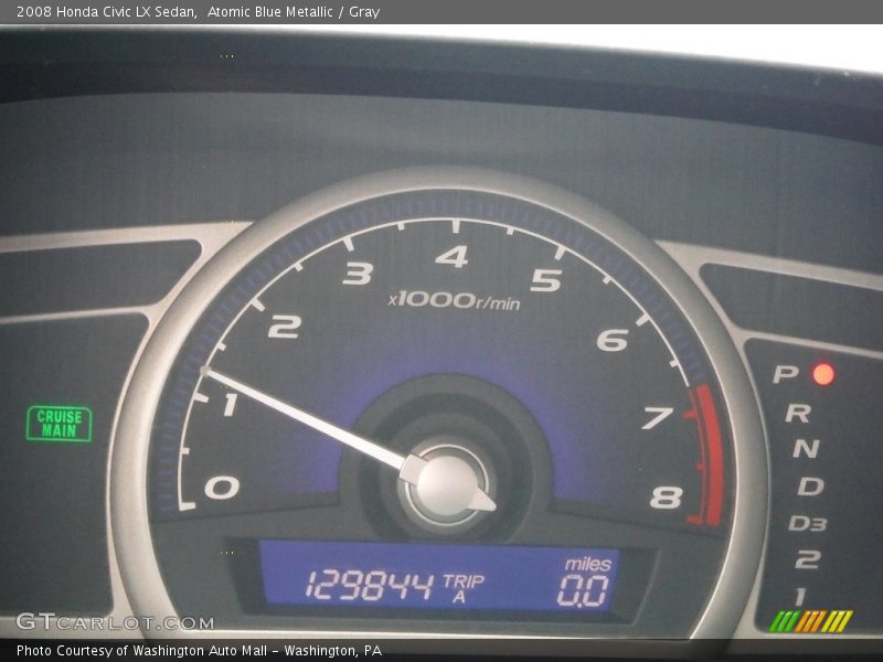 Atomic Blue Metallic / Gray 2008 Honda Civic LX Sedan