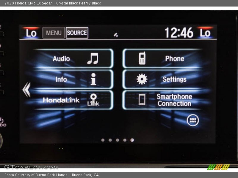 Crystal Black Pearl / Black 2020 Honda Civic EX Sedan