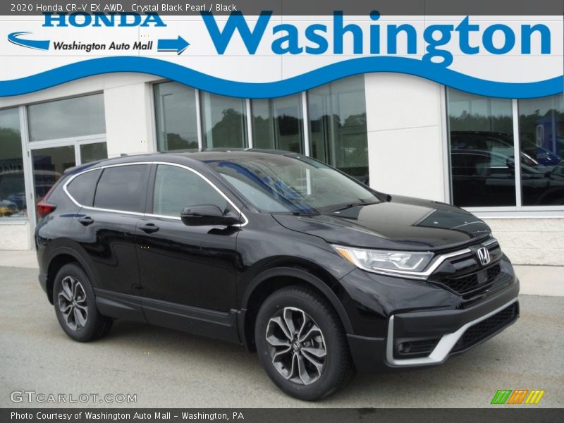 Crystal Black Pearl / Black 2020 Honda CR-V EX AWD