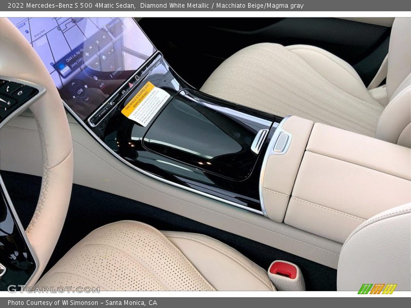 Diamond White Metallic / Macchiato Beige/Magma gray 2022 Mercedes-Benz S 500 4Matic Sedan