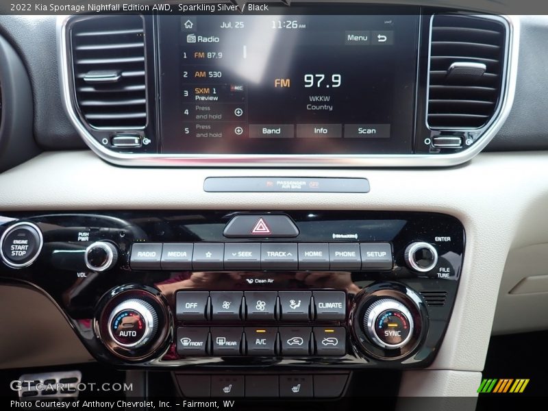 Sparkling Silver / Black 2022 Kia Sportage Nightfall Edition AWD