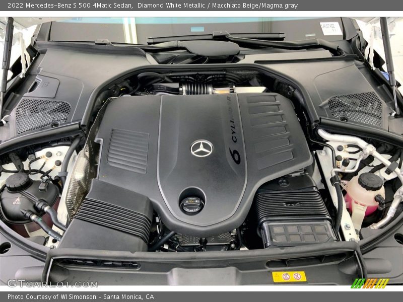  2022 S 500 4Matic Sedan Engine - 3.0 Liter Turbocharged DOHC 24-Valve VVT Inline 6 Cylinder w/EQ Boost