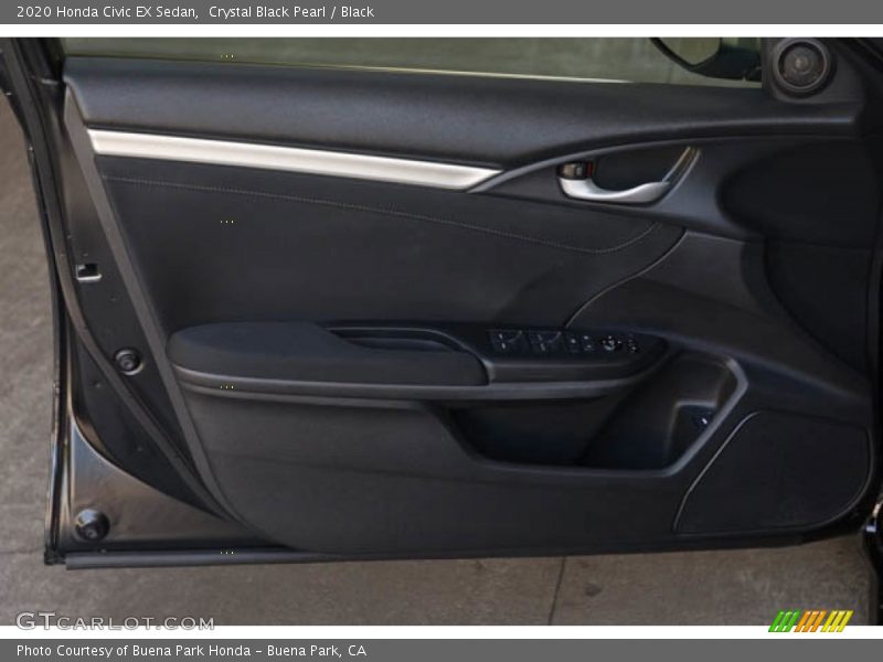 Crystal Black Pearl / Black 2020 Honda Civic EX Sedan
