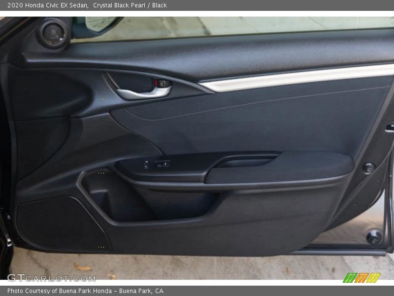 Crystal Black Pearl / Black 2020 Honda Civic EX Sedan