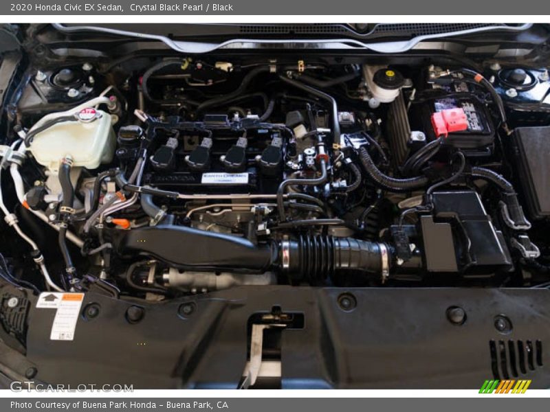 Crystal Black Pearl / Black 2020 Honda Civic EX Sedan