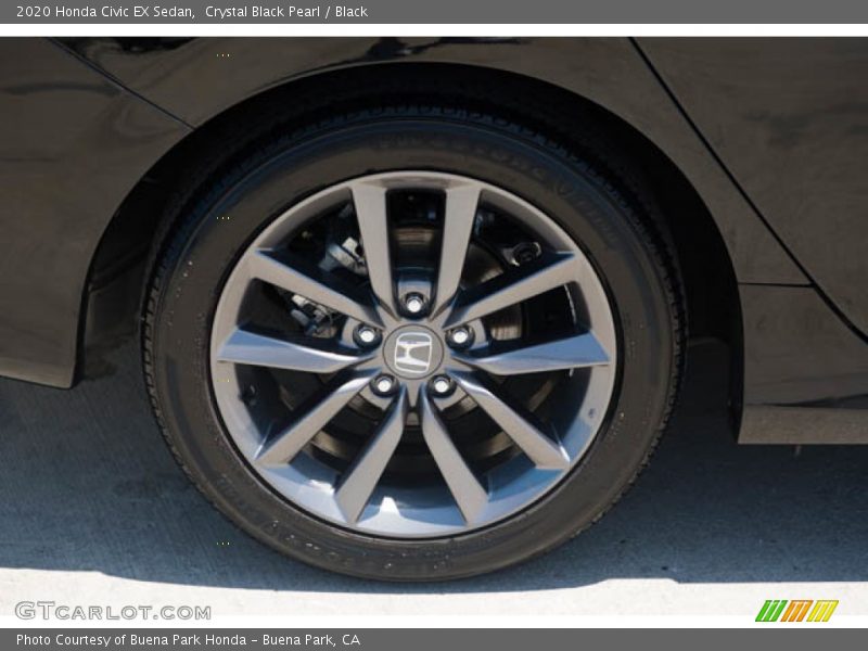 Crystal Black Pearl / Black 2020 Honda Civic EX Sedan