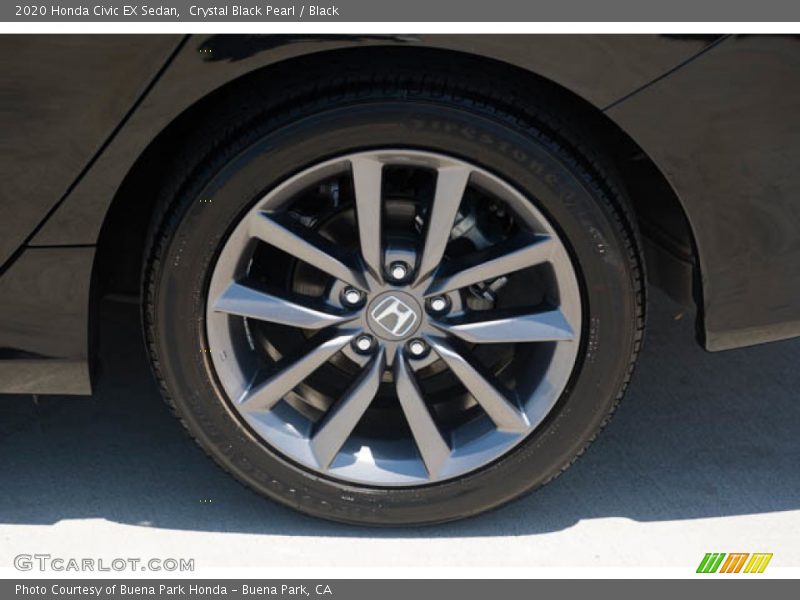 Crystal Black Pearl / Black 2020 Honda Civic EX Sedan