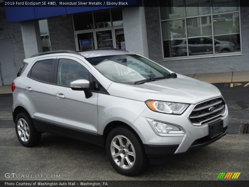 Moondust Silver Metallic / Ebony Black 2019 Ford EcoSport SE 4WD