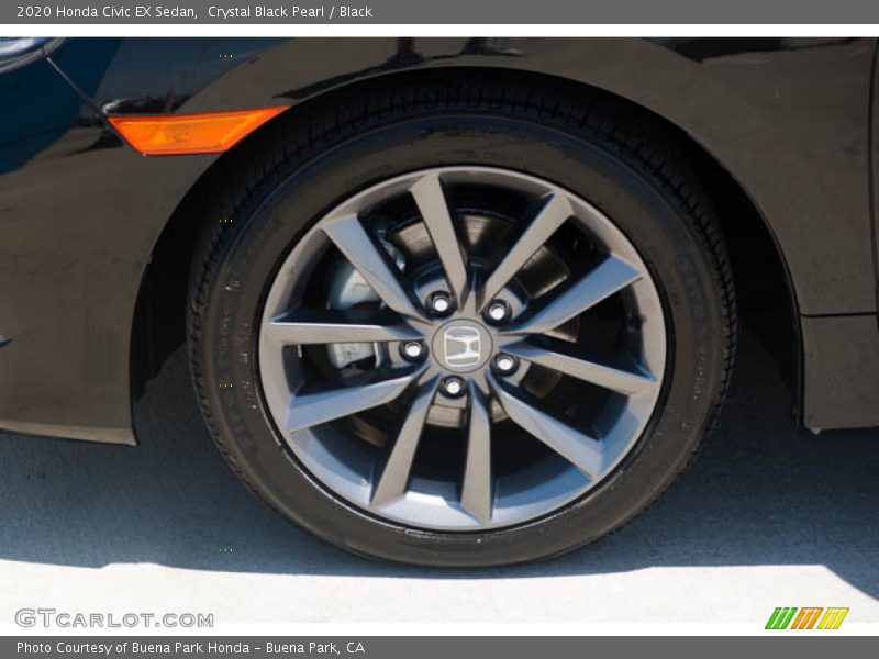 Crystal Black Pearl / Black 2020 Honda Civic EX Sedan