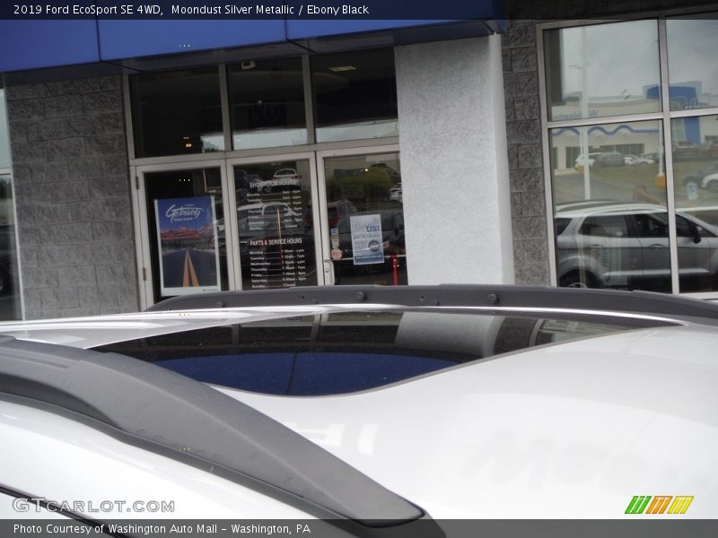 Moondust Silver Metallic / Ebony Black 2019 Ford EcoSport SE 4WD