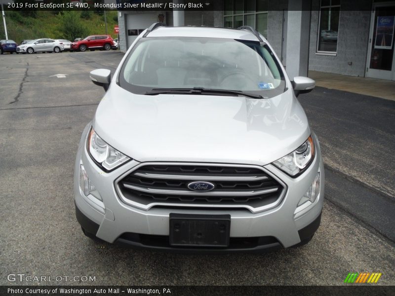 Moondust Silver Metallic / Ebony Black 2019 Ford EcoSport SE 4WD