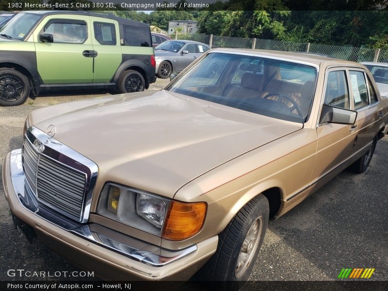 Champagne Metallic / Palamino 1982 Mercedes-Benz S Class 380 SEL
