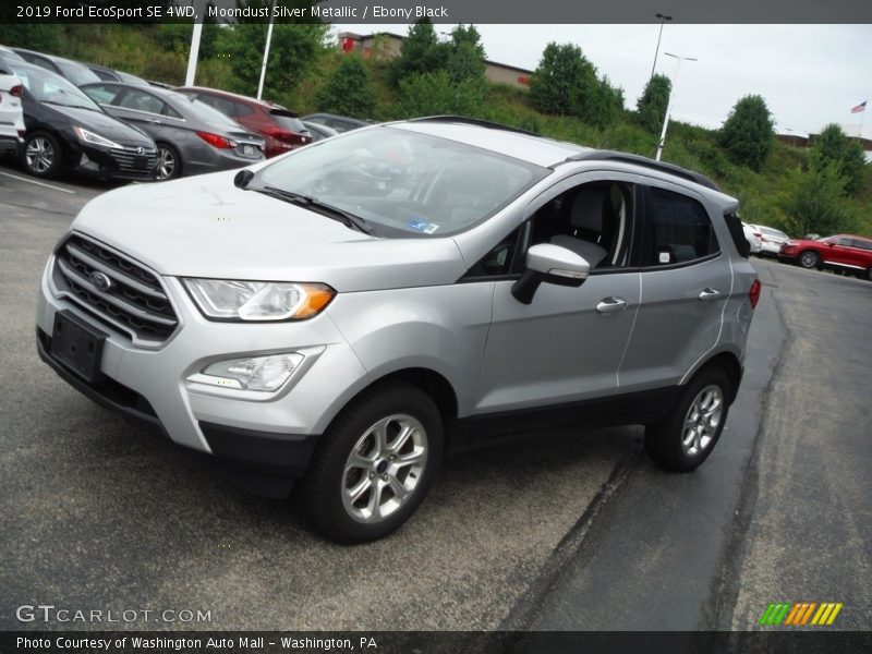 Moondust Silver Metallic / Ebony Black 2019 Ford EcoSport SE 4WD