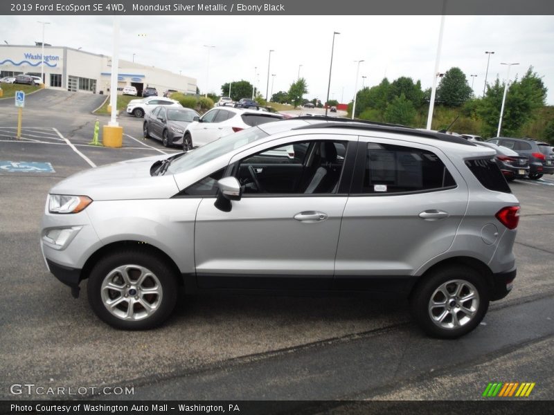 Moondust Silver Metallic / Ebony Black 2019 Ford EcoSport SE 4WD