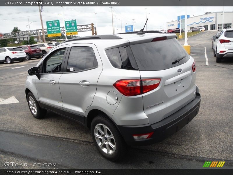 Moondust Silver Metallic / Ebony Black 2019 Ford EcoSport SE 4WD