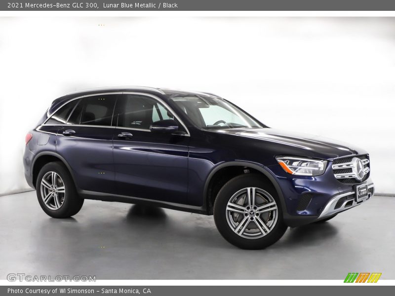 Lunar Blue Metallic / Black 2021 Mercedes-Benz GLC 300