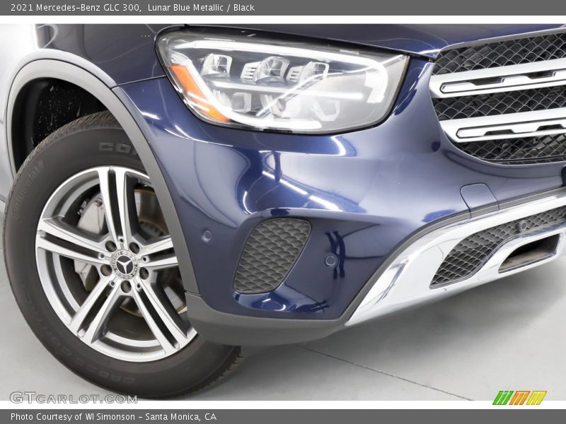 Lunar Blue Metallic / Black 2021 Mercedes-Benz GLC 300