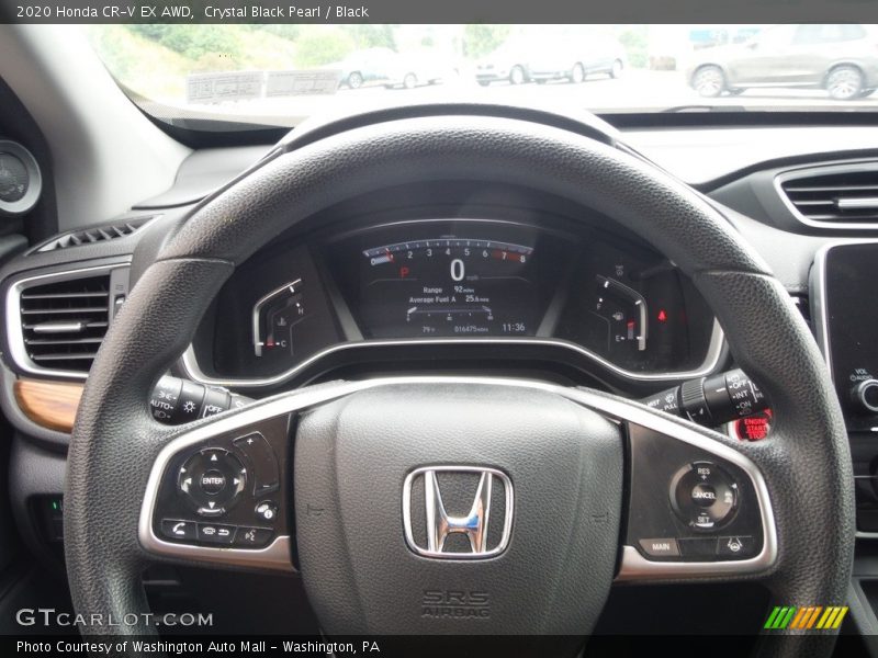 Crystal Black Pearl / Black 2020 Honda CR-V EX AWD