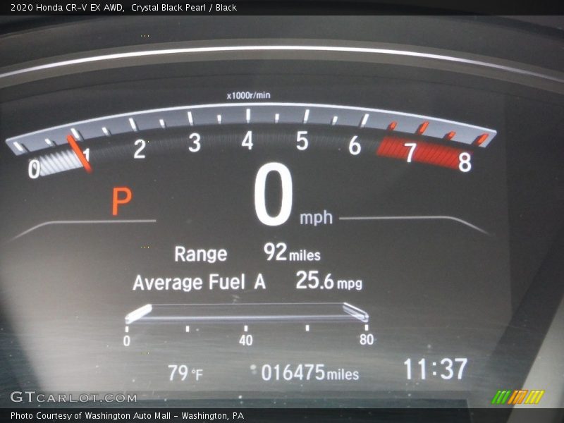 Crystal Black Pearl / Black 2020 Honda CR-V EX AWD