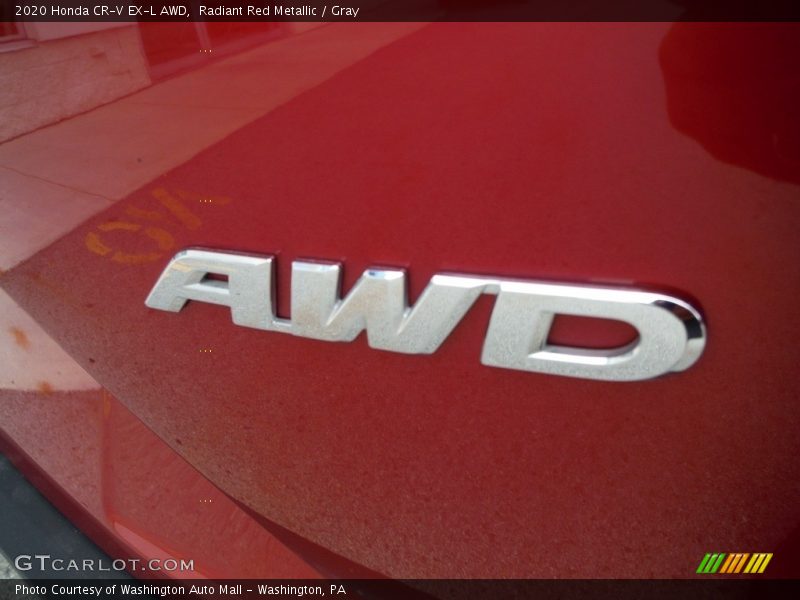 Radiant Red Metallic / Gray 2020 Honda CR-V EX-L AWD