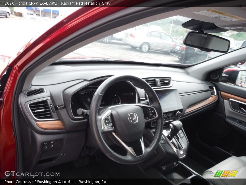 Radiant Red Metallic / Gray 2020 Honda CR-V EX-L AWD