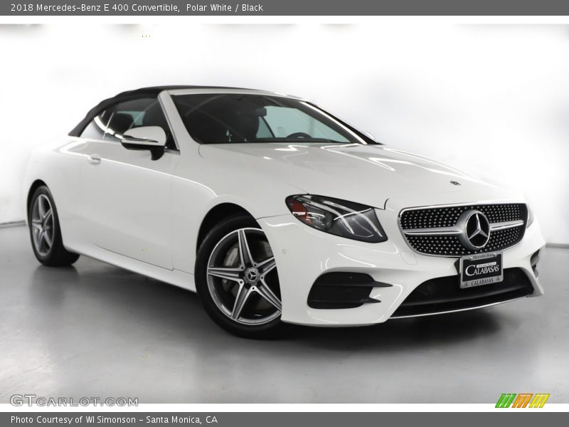 Polar White / Black 2018 Mercedes-Benz E 400 Convertible