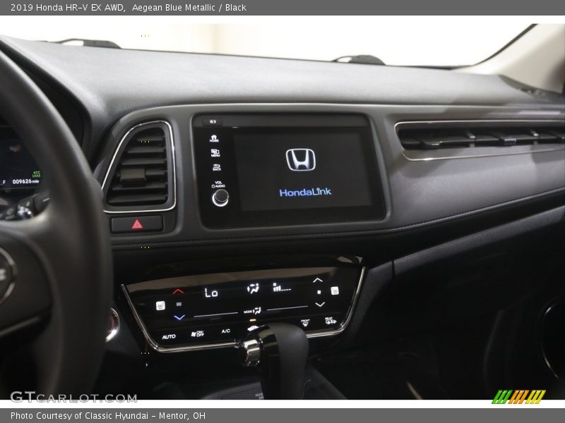 Aegean Blue Metallic / Black 2019 Honda HR-V EX AWD