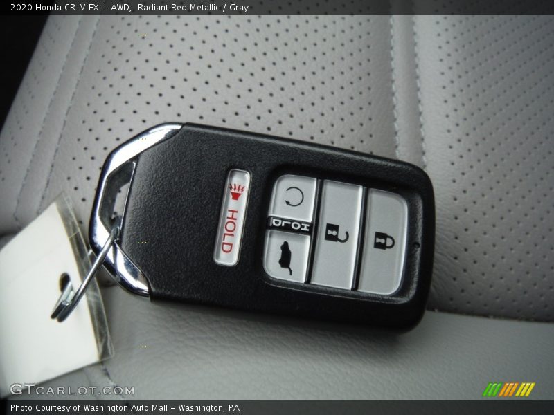 Radiant Red Metallic / Gray 2020 Honda CR-V EX-L AWD