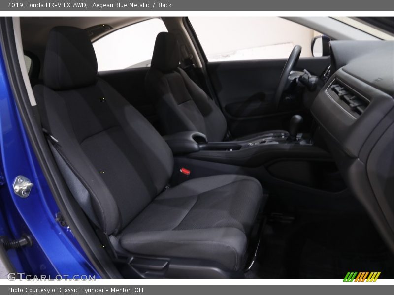 Aegean Blue Metallic / Black 2019 Honda HR-V EX AWD