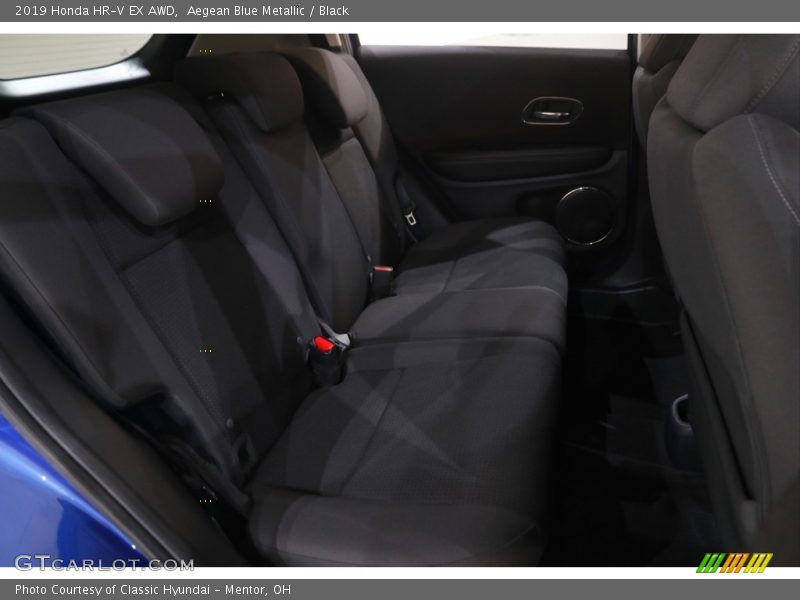 Aegean Blue Metallic / Black 2019 Honda HR-V EX AWD