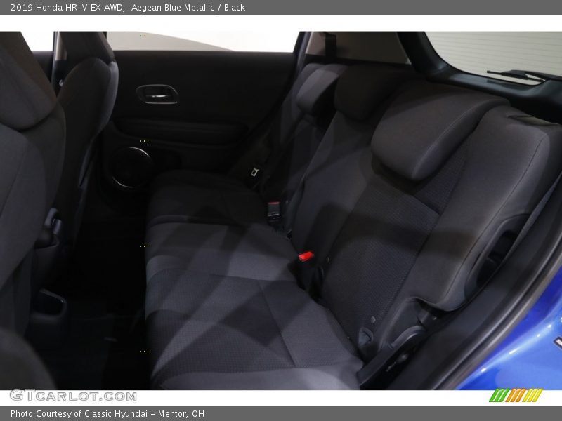 Aegean Blue Metallic / Black 2019 Honda HR-V EX AWD