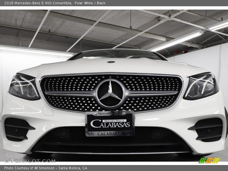 Polar White / Black 2018 Mercedes-Benz E 400 Convertible