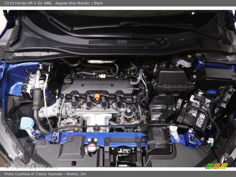 Aegean Blue Metallic / Black 2019 Honda HR-V EX AWD