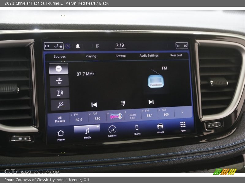 Velvet Red Pearl / Black 2021 Chrysler Pacifica Touring L