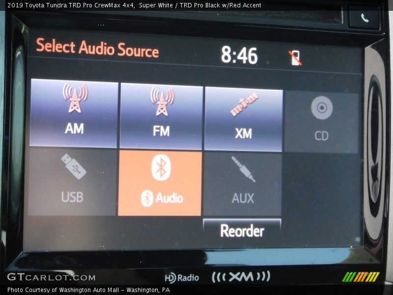 Super White / TRD Pro Black w/Red Accent 2019 Toyota Tundra TRD Pro CrewMax 4x4