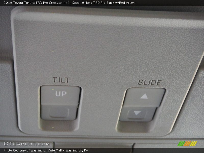 Super White / TRD Pro Black w/Red Accent 2019 Toyota Tundra TRD Pro CrewMax 4x4
