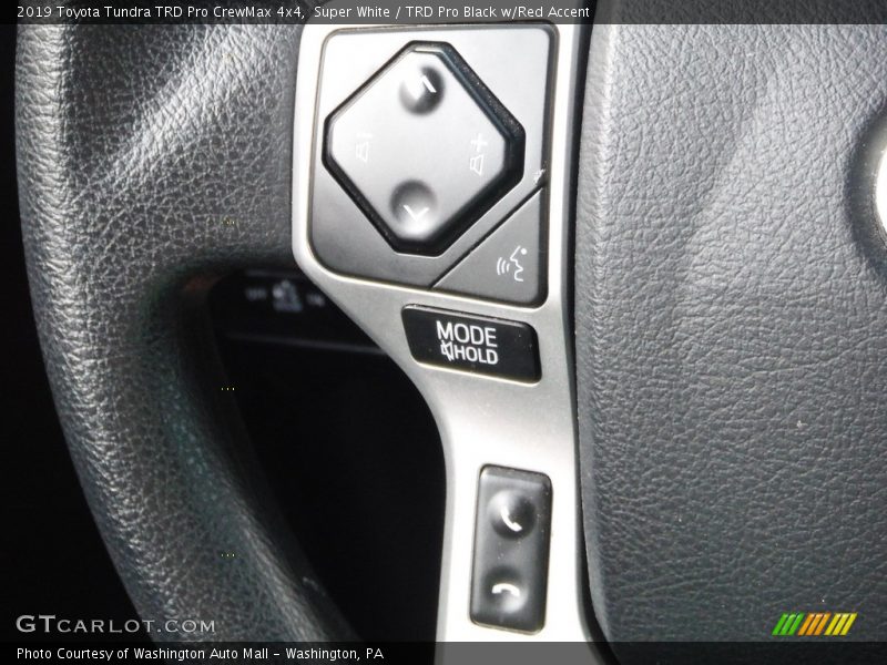 Super White / TRD Pro Black w/Red Accent 2019 Toyota Tundra TRD Pro CrewMax 4x4