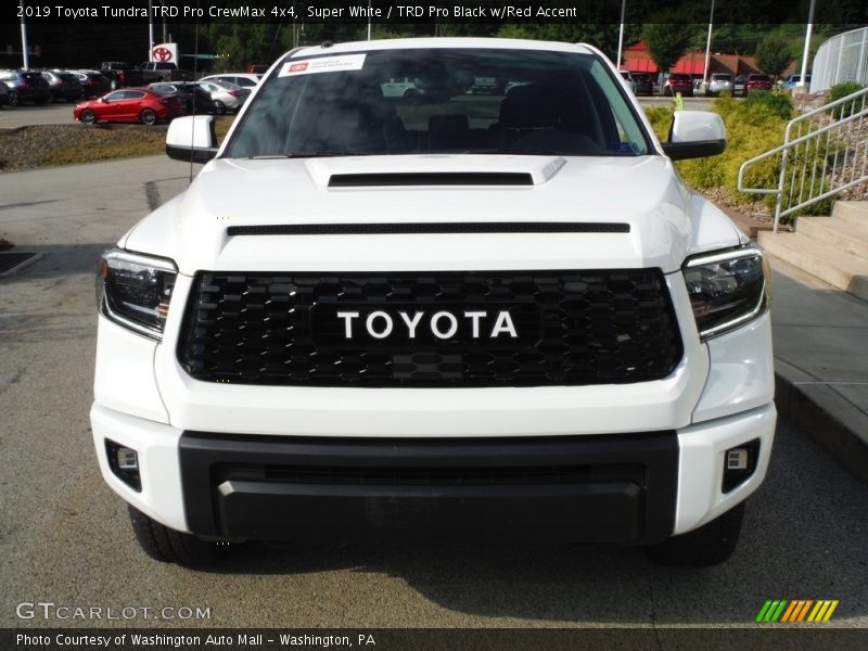 Super White / TRD Pro Black w/Red Accent 2019 Toyota Tundra TRD Pro CrewMax 4x4