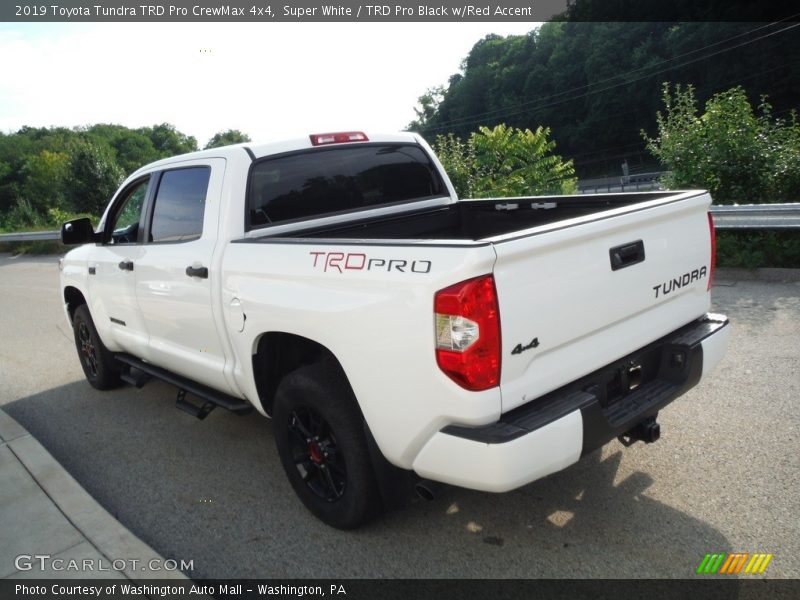 Super White / TRD Pro Black w/Red Accent 2019 Toyota Tundra TRD Pro CrewMax 4x4