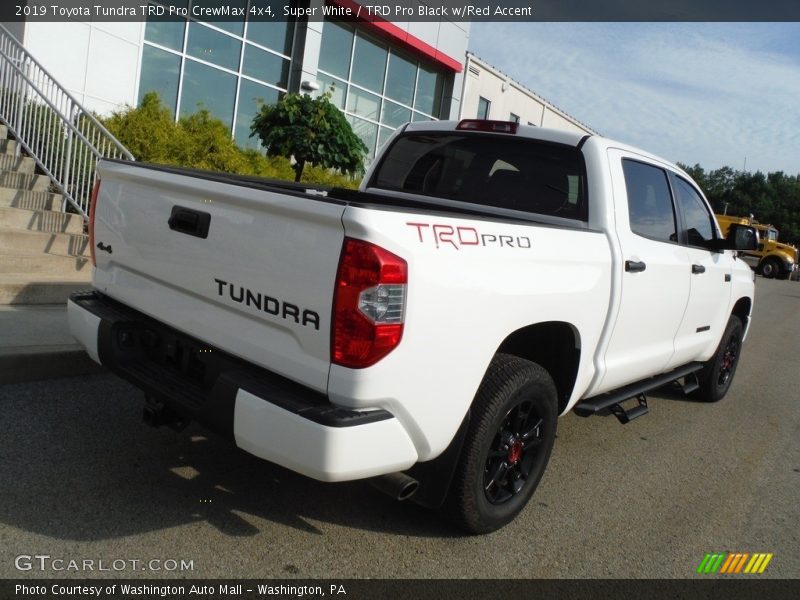 Super White / TRD Pro Black w/Red Accent 2019 Toyota Tundra TRD Pro CrewMax 4x4