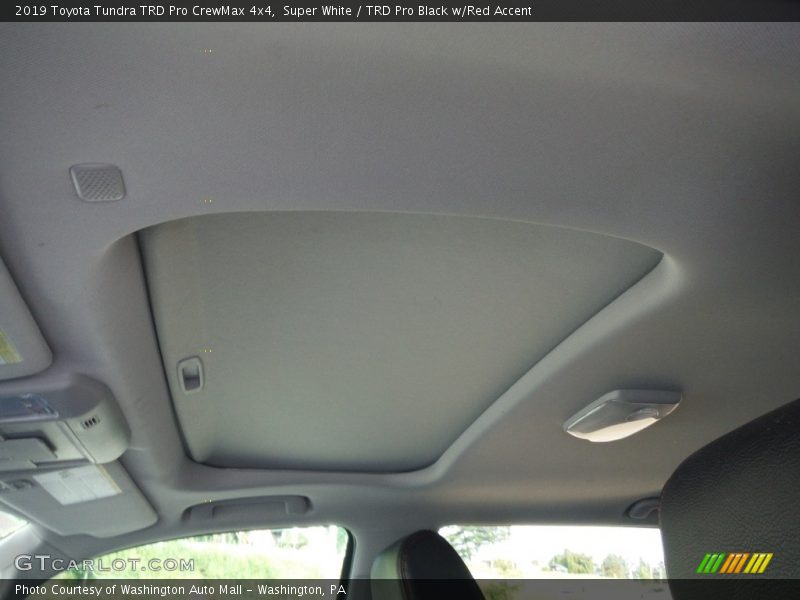 Super White / TRD Pro Black w/Red Accent 2019 Toyota Tundra TRD Pro CrewMax 4x4