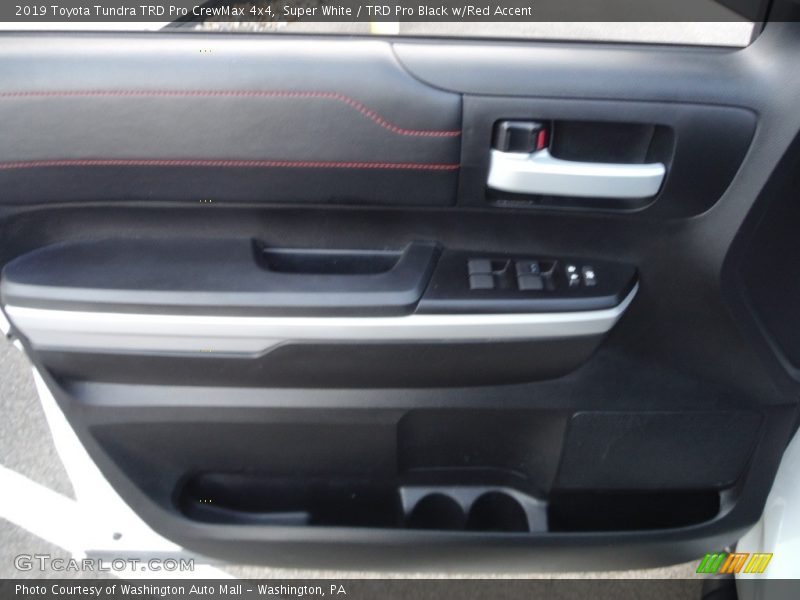 Super White / TRD Pro Black w/Red Accent 2019 Toyota Tundra TRD Pro CrewMax 4x4