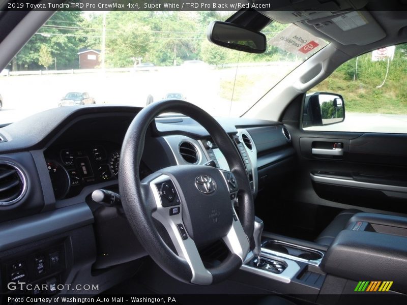 Super White / TRD Pro Black w/Red Accent 2019 Toyota Tundra TRD Pro CrewMax 4x4