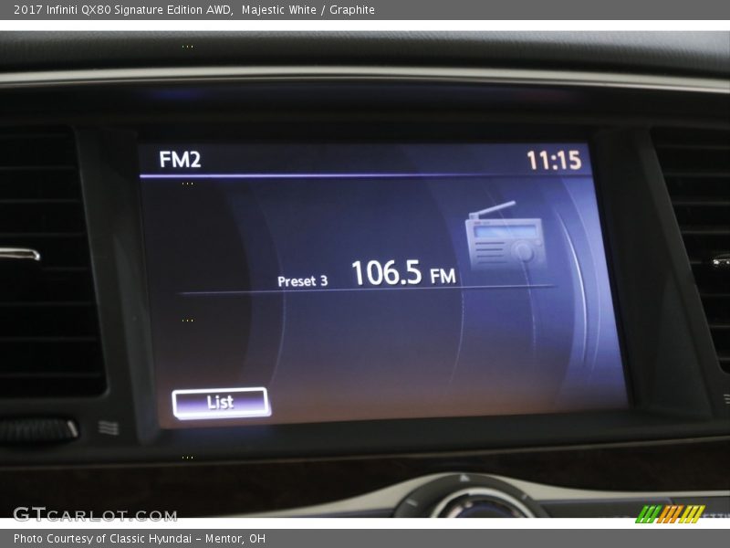 Audio System of 2017 QX80 Signature Edition AWD