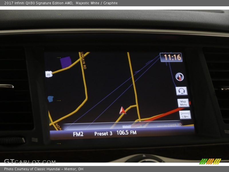 Navigation of 2017 QX80 Signature Edition AWD