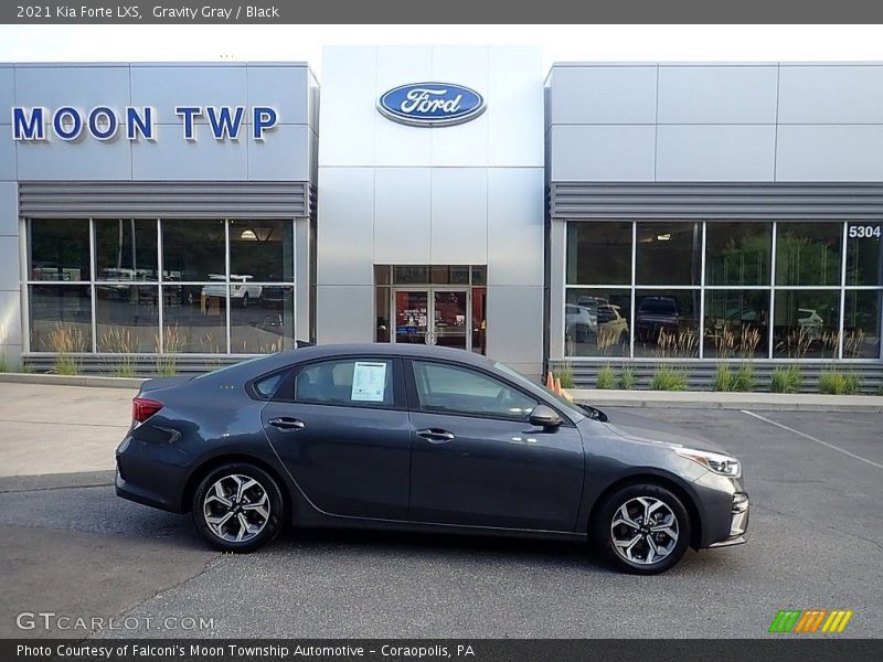 Gravity Gray / Black 2021 Kia Forte LXS