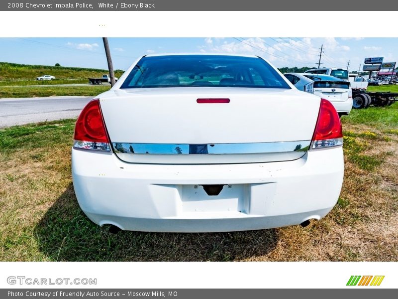 White / Ebony Black 2008 Chevrolet Impala Police