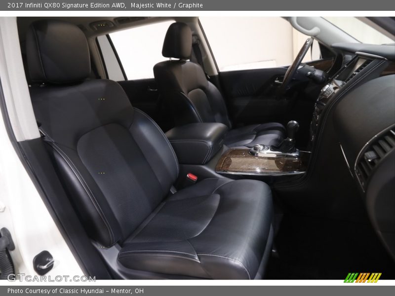 Front Seat of 2017 QX80 Signature Edition AWD
