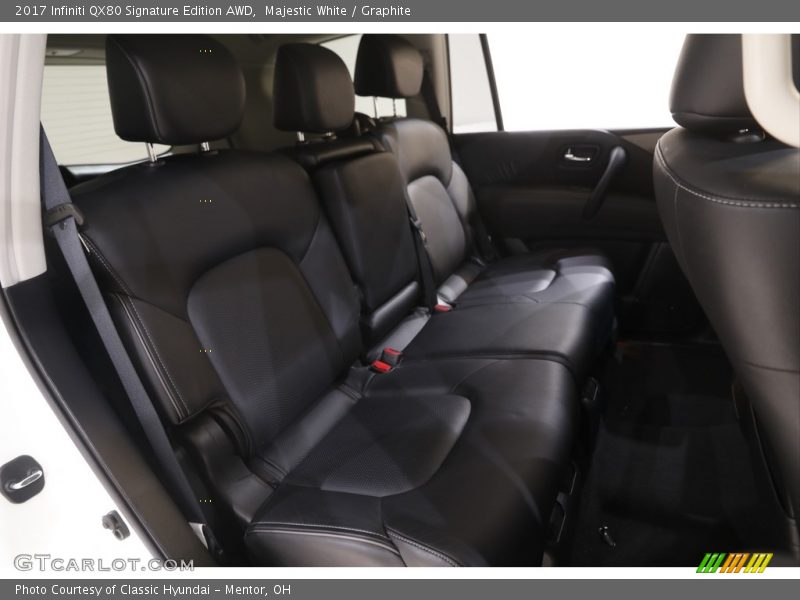 Rear Seat of 2017 QX80 Signature Edition AWD