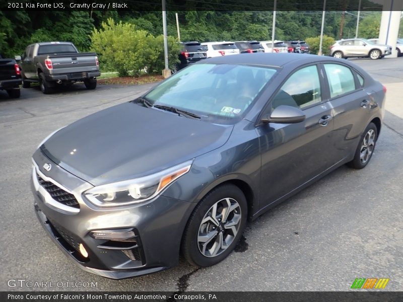 Gravity Gray / Black 2021 Kia Forte LXS